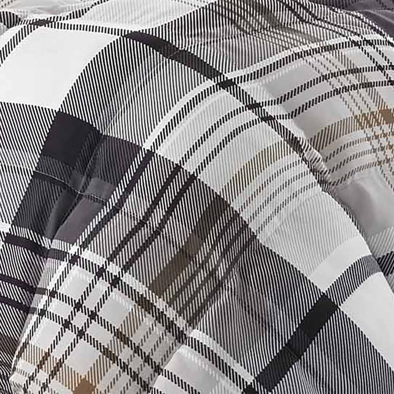 Eddie Bauer Normandy Plaid Microfiber Reversible Modern & Contemporary